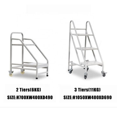 steel library equipment movable shelves with wheels book cart trolly school furniture metal steps book rack shelf