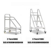 steel library equipment movable shelves with wheels book cart trolly school furniture metal steps book rack shelf