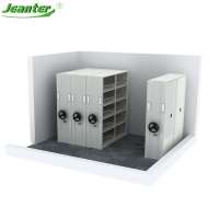 Compactor Cabinet Movable Storage Shelf Movable Rack Steel Compact Movable Shelving Sliding Door Cabinet Adjustable Shelf