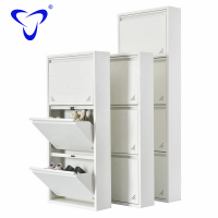 Convenient design Factory sale directly iron storage rack shoe shelf organizer metal material 4 layers steel shoe rack