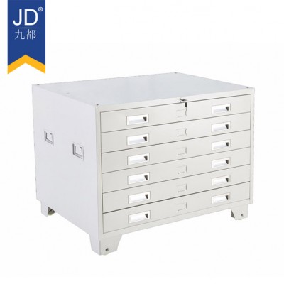 practical lockable plan cabinet steel map storage cabinet metal locker  durable A1 A0 drawer filing cabinet office furniture